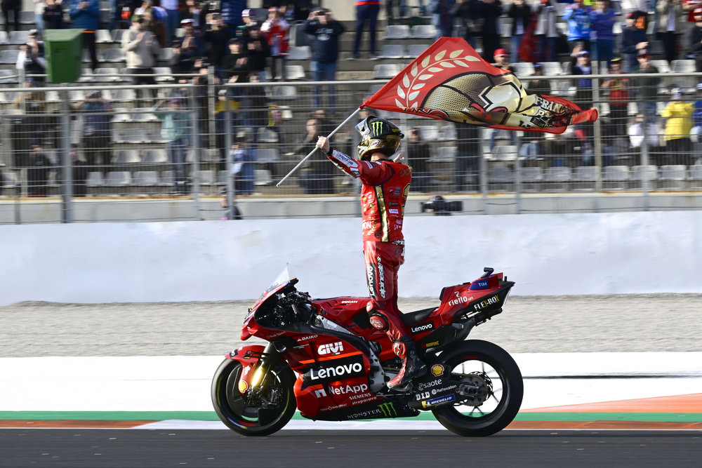 2023 MotoGP Champion Francesco “Pecco” Bagnaia Pecco Bagnaia 2023 Final Round MotoGP