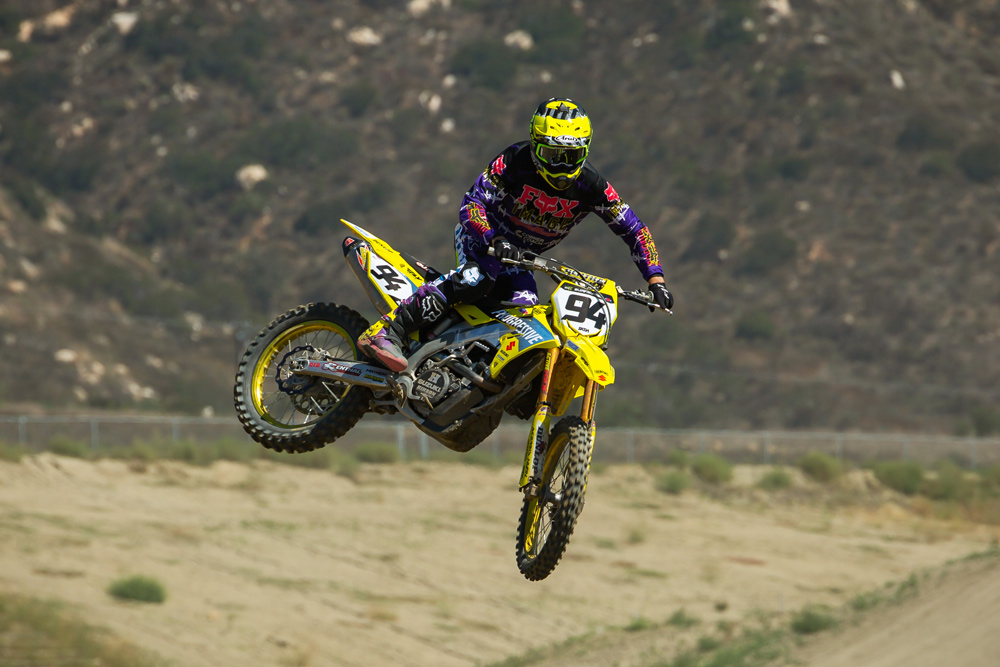 Ryan Nitzen riding Ken Roczen's 2023 Suzuki RM-Z450 Ryan Nitzen riding Ken Roczen's 2023 Suzuki RM-Z450