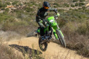 Cycle News review 2024 Kawasaki KLX300 and KLXSM