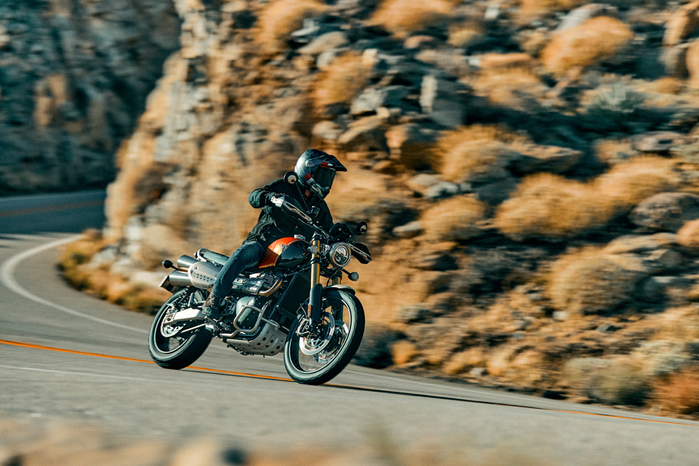 2024 Triumph Scrambler 1200 XE canyon riding