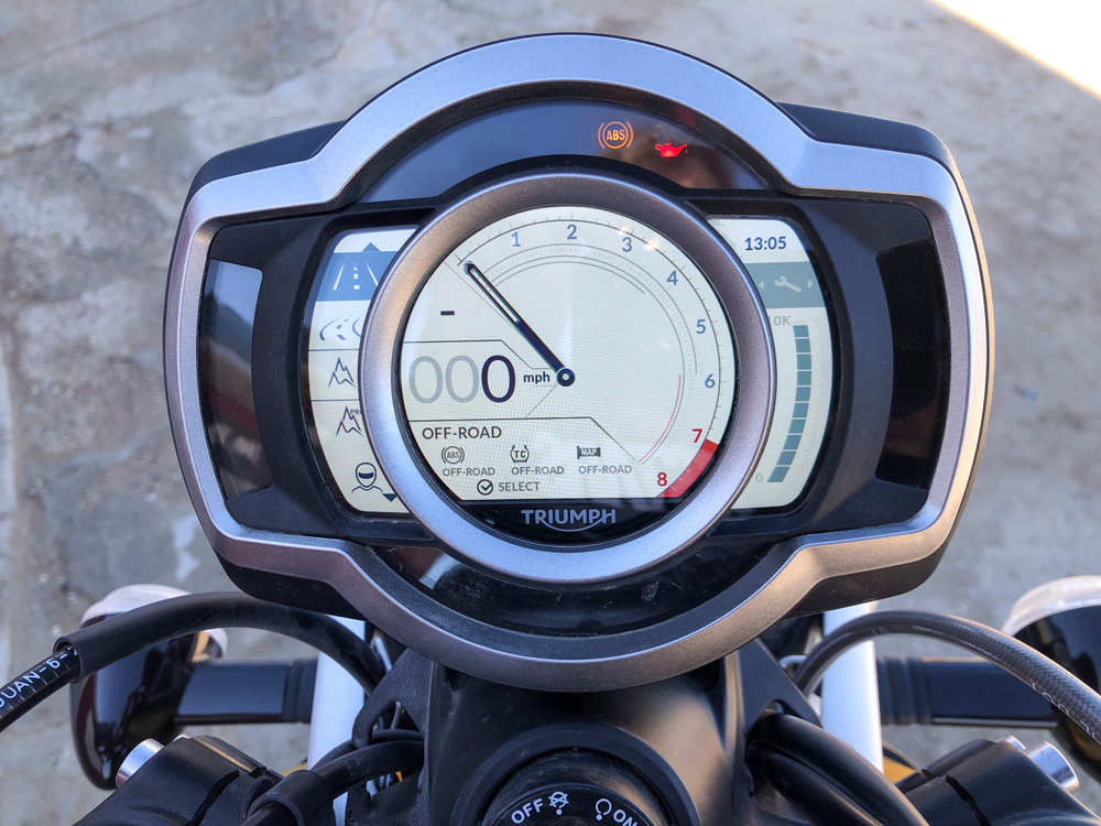 2024 Triumph Scrambler 1200 XE dash