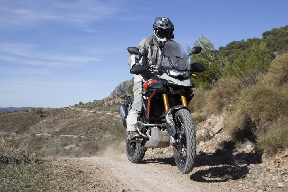 2024 Triumph Tiger 900 Rally Pro off-roading