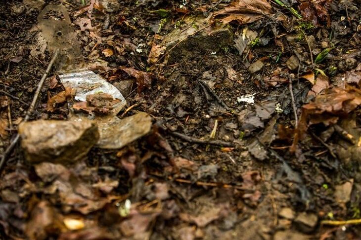 Goggle Tear-Offs littering the ground