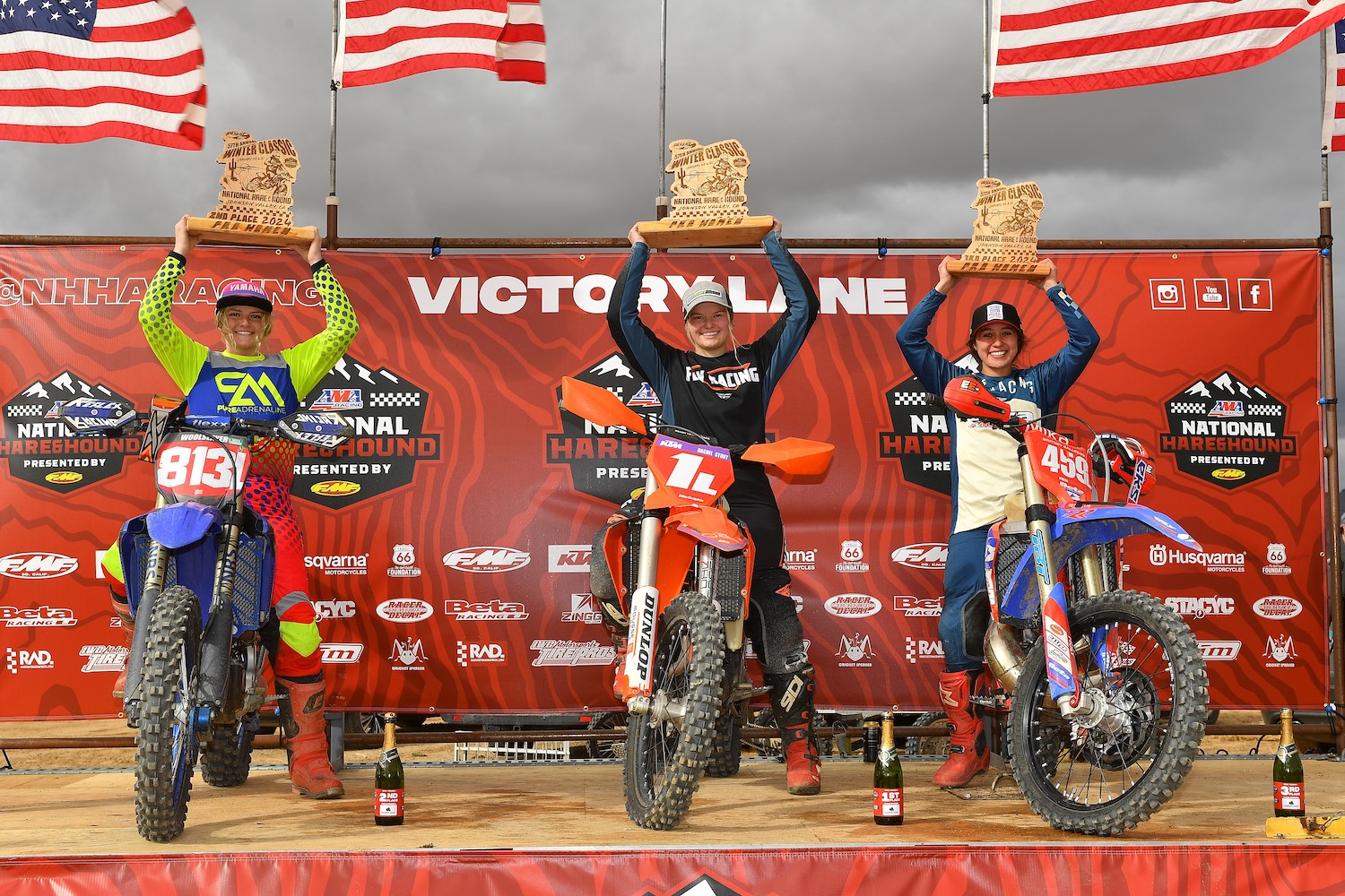 Hare and Hound Pro Women’s podium