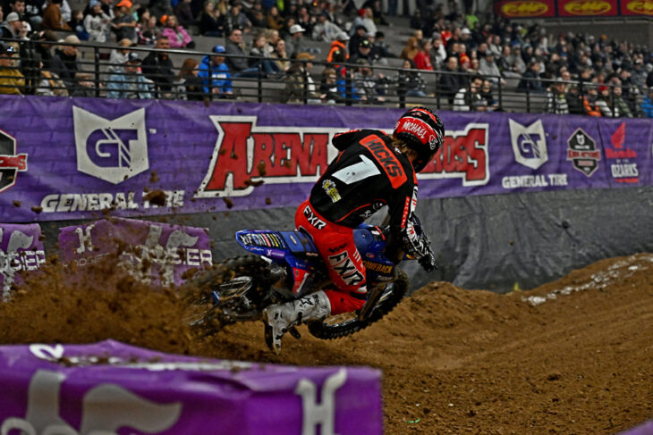 Michael Hicks at 2024 Kansas City GT Arena Motocross Round 13-14