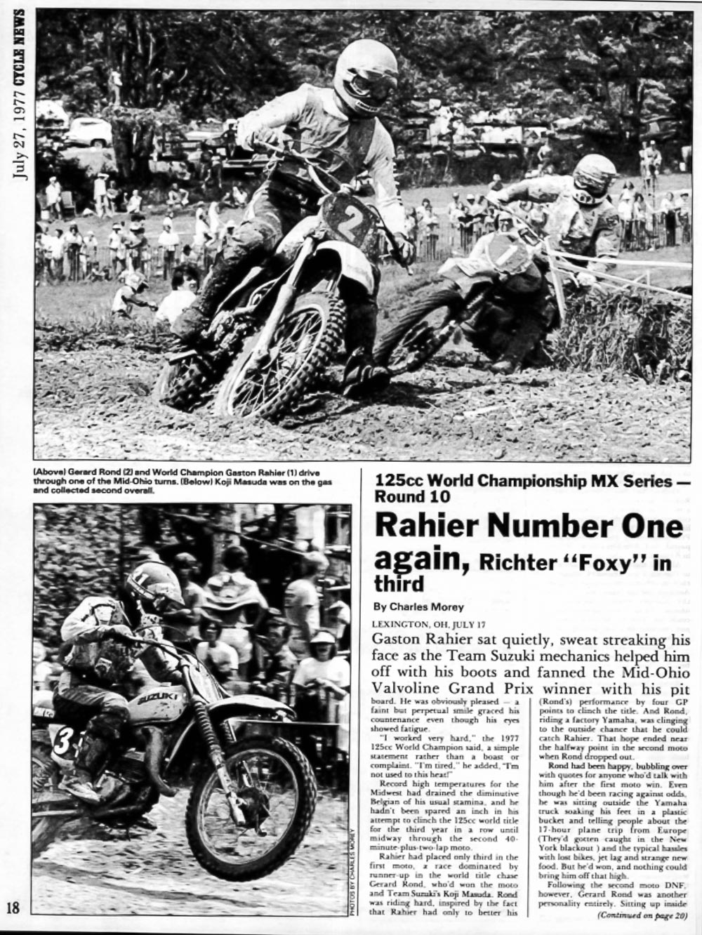 Archives Column | 1977 125cc World Championship MX