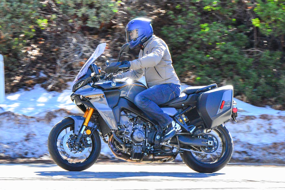 2024 Yamaha Tracer 9 GT+ action 2024 Yamaha Tracer 9 GT+ action