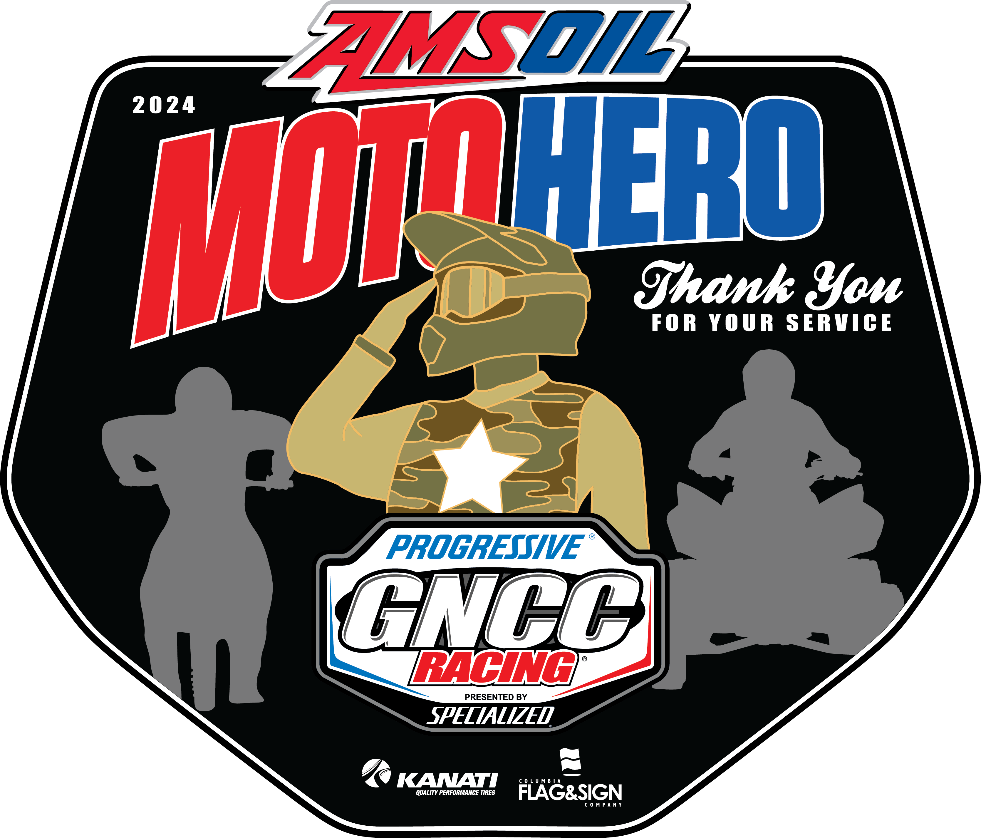 Amsoil Moto Hero 2024 GNCC Racing logo