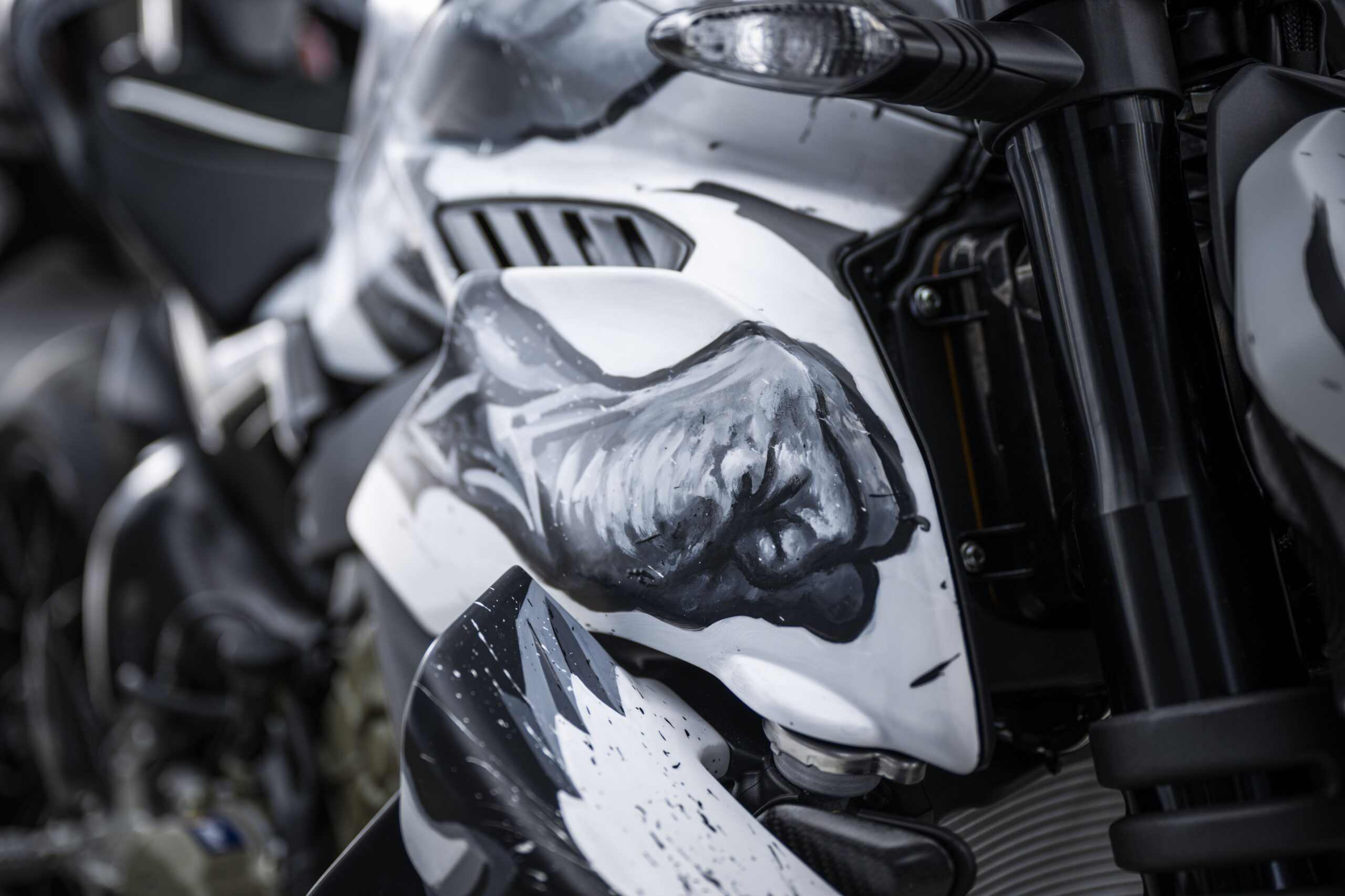 "Centauro", a work of art by Paolo Troilo painted on a Ducati Streetfighter V4 Lamborghini Speciale Clienti