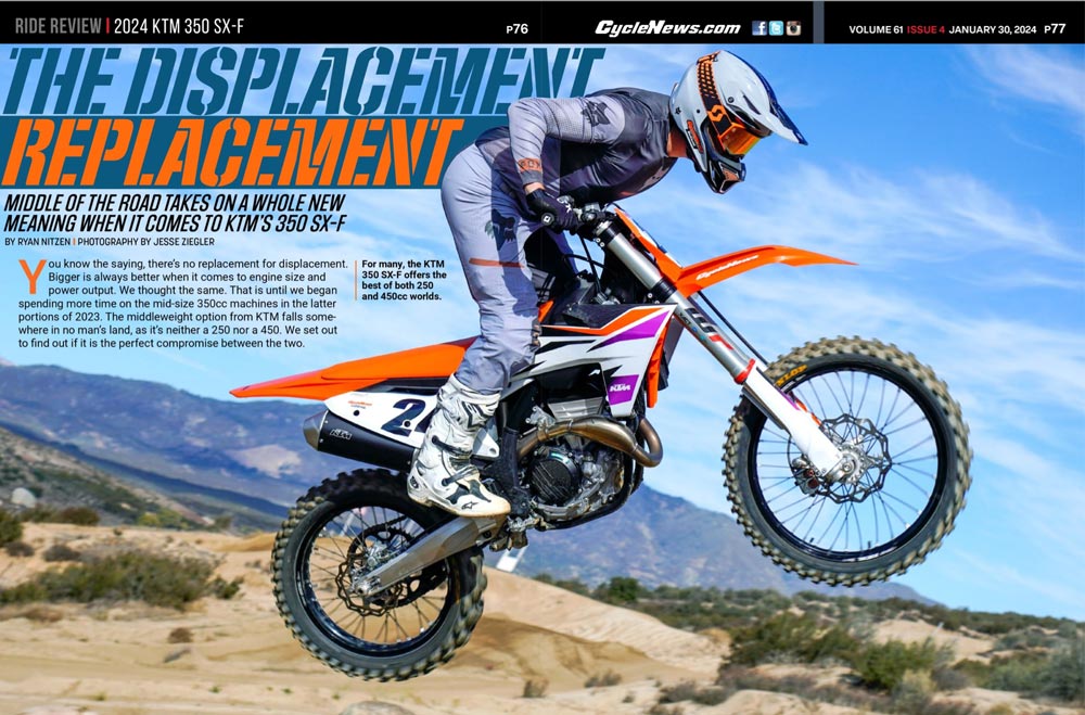 Cycle News Magazine 2024 KTM 350 SX-F Review