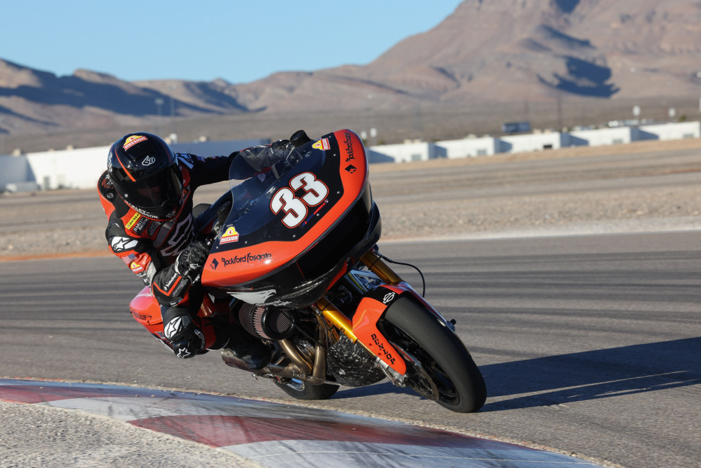 Harley-Davidson Screamin’ Eagle team rider Kyle Wyman