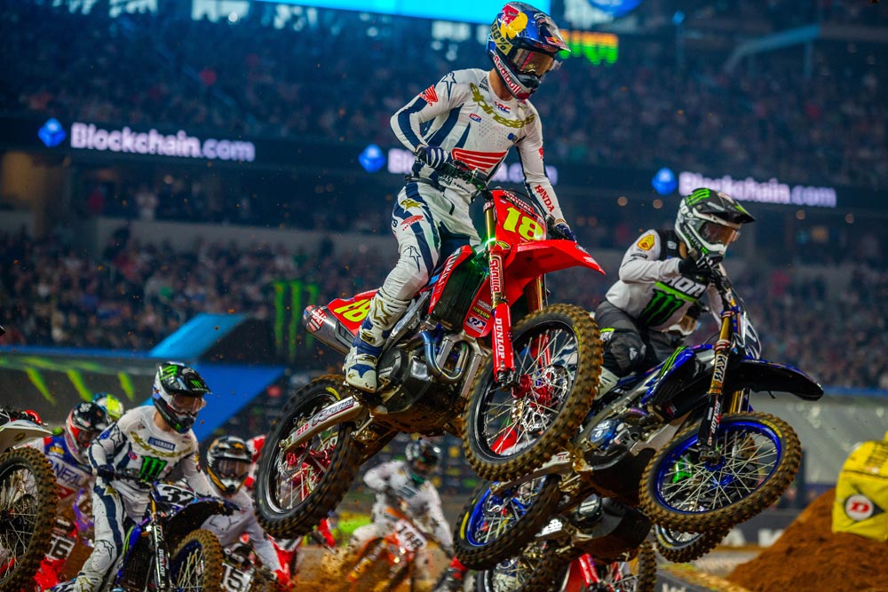 Jett Lawrence at 2024 Arlington Supercross