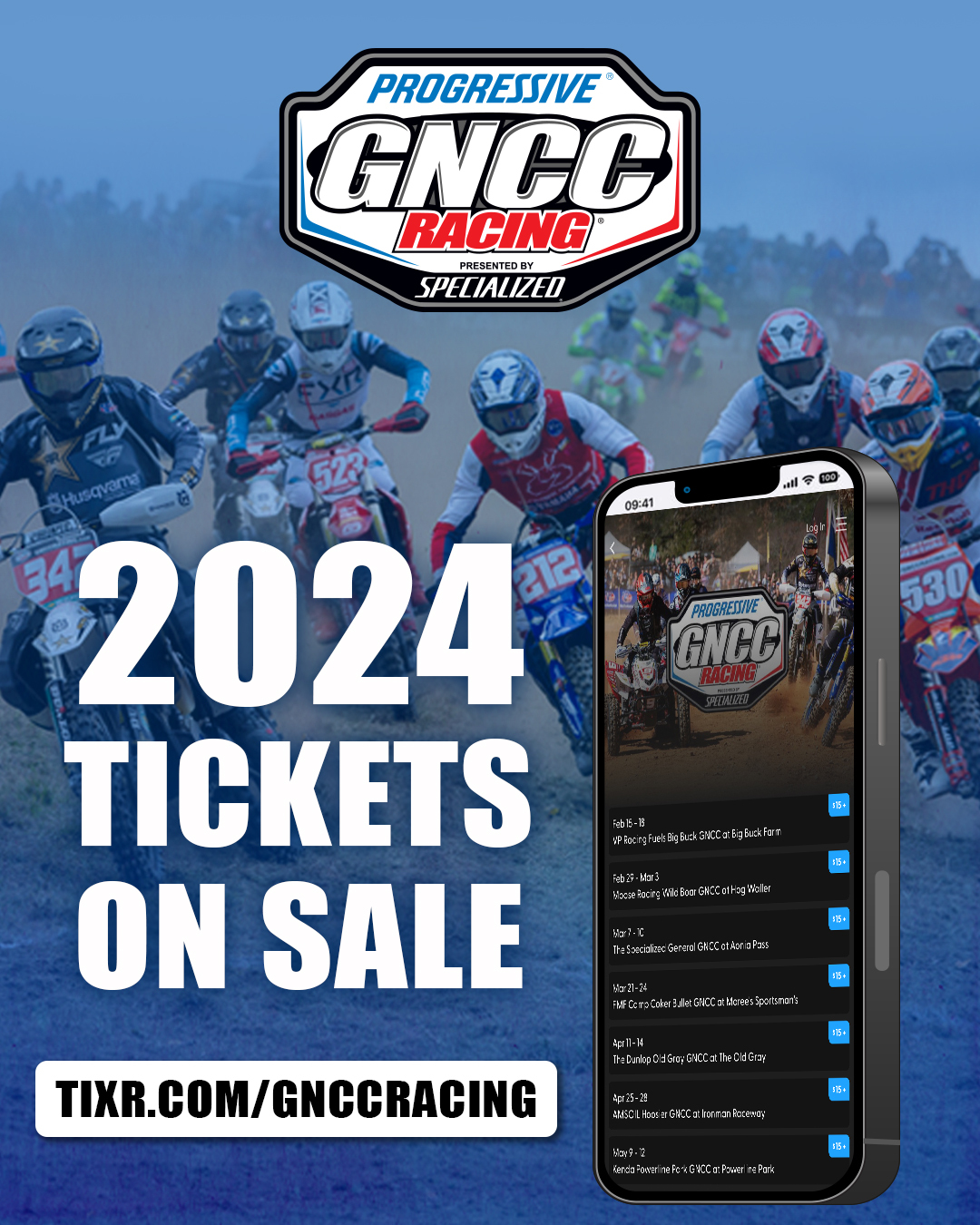 Progressive GNCC Racing Series Launches Online Ticket Sales for 2024 Season