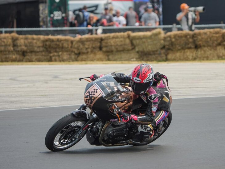 Mikayla Moore, Royal Enfield’s Build. Train. Race. program. Photo: Brian J. Nelson