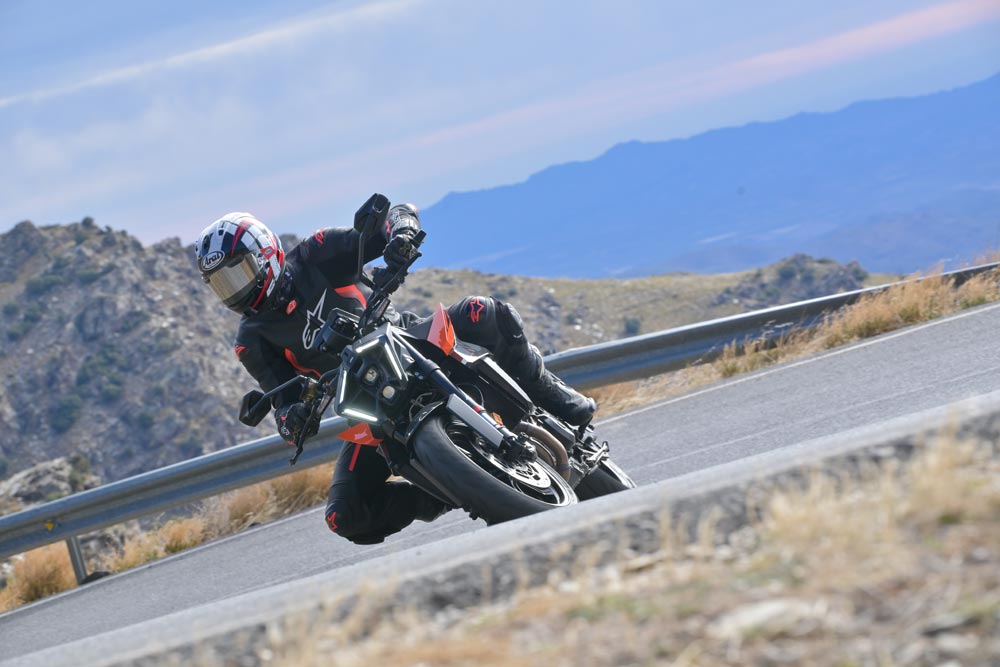 2024 KTM 990 Duke in twisties 2024 KTM 990 Duke in twisties