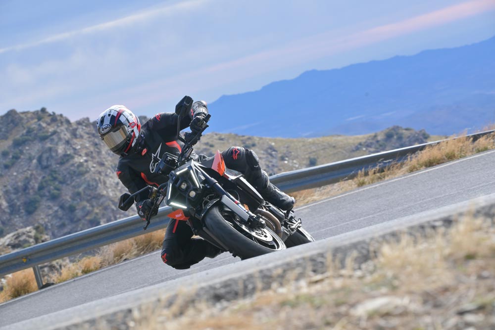 2024 KTM 990 Duke in twisties