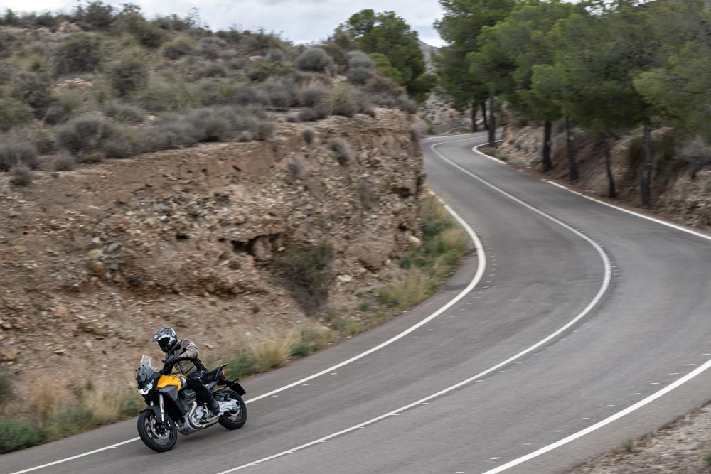 2024 Moto Guzzi Stelvio canyon riding
