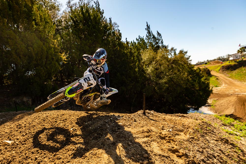 2024 Triumph TF 250-X jumping