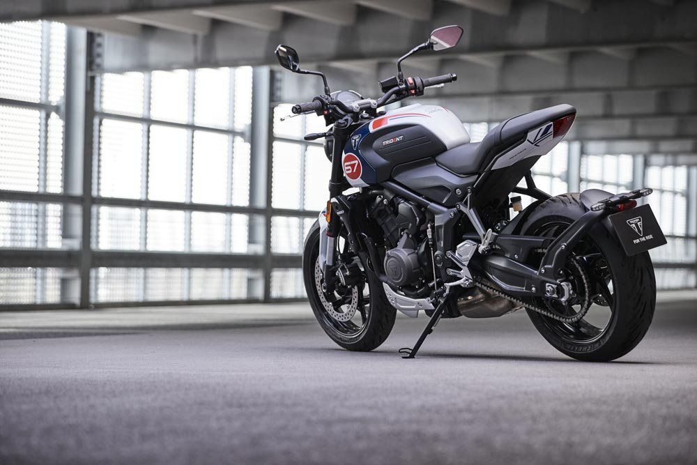 2025 Triumph Trident Triple Tribute Special Edition left side