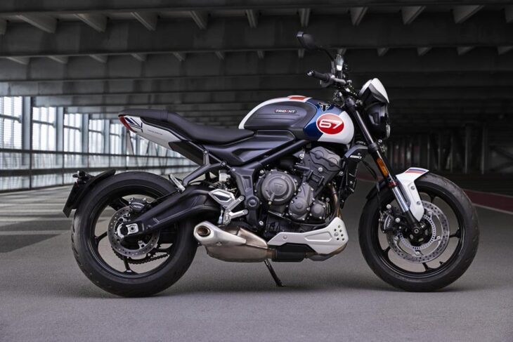 2025 Triumph Trident Triple Tribute Special Edition right side