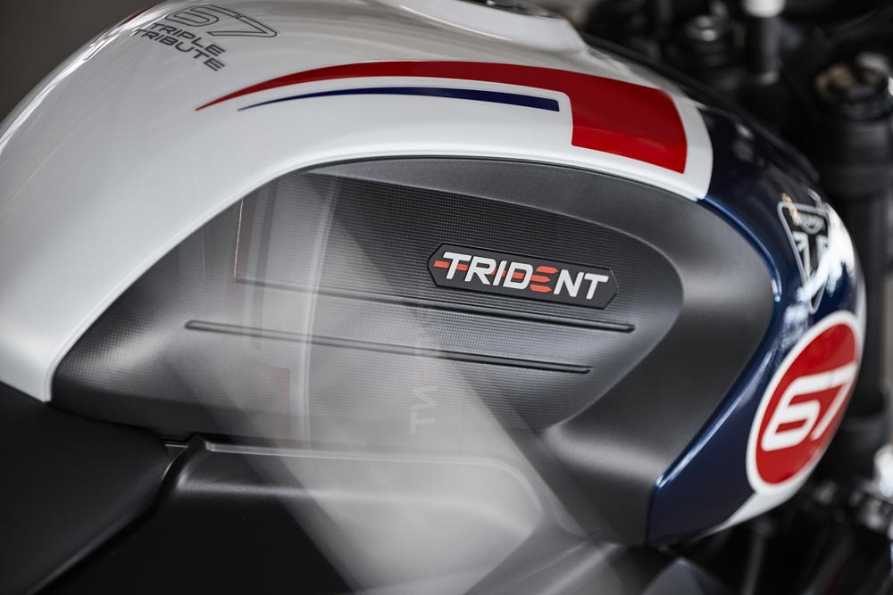 2025 Triumph Trident Triple Tribute Special Edition tank