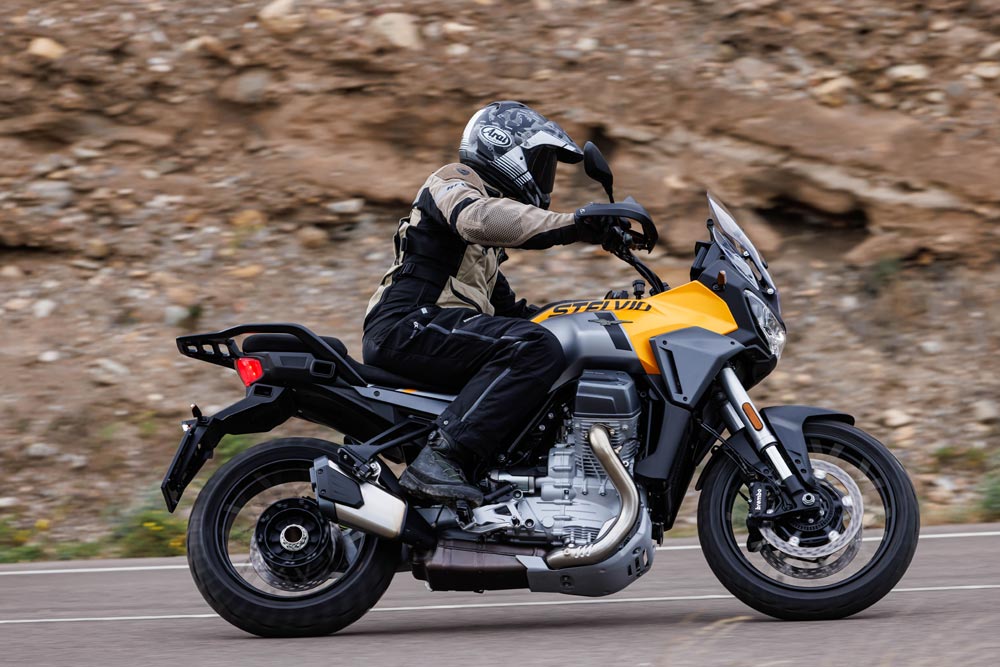 Rennie Scaysbrook riding 2024 Moto Guzzi Stelvio