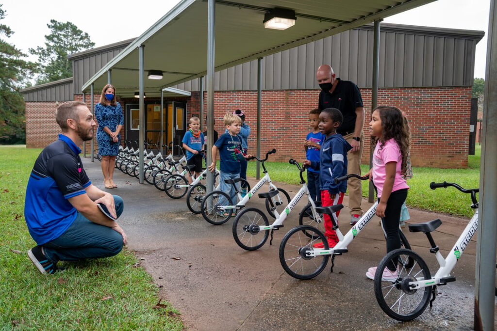 Yamaha Outdoor Access Initiative kid's bike event