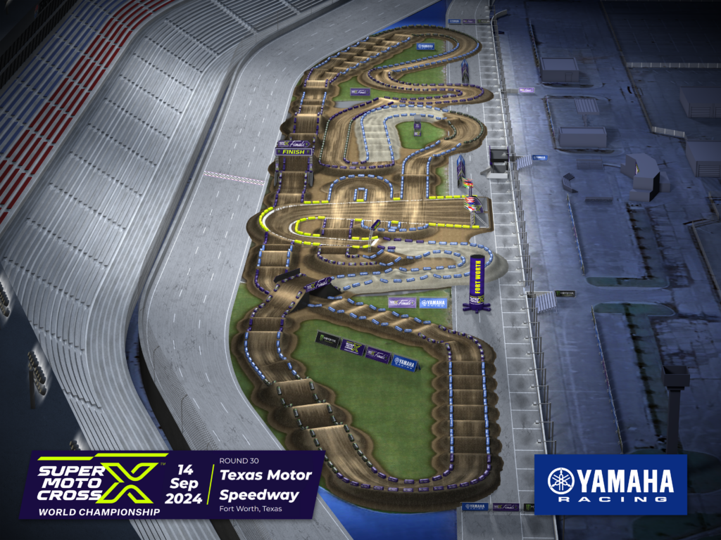 2024 SMX track rendering Texas motor Speedway