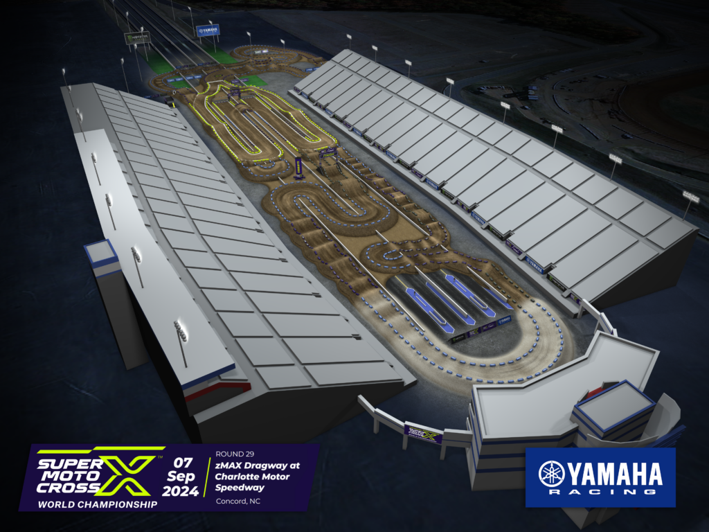 2024 SMX track rendering zMax Dragway Charlotte Motor Speedway