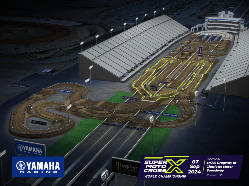 2024 SMX track rendering zMax Dragway Charlotte Motor Speedway