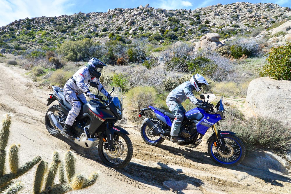 Honda Transalp XL750R & Yamaha Tenere 700 downhill Honda Transalp XL750R & Yamaha Tenere 700 downhill