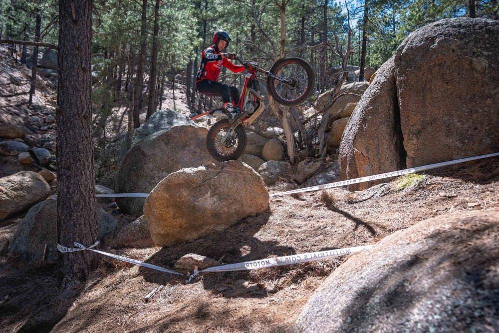 Josh Roper at 2024 AMA/NATC MotoTrials USA Round 1