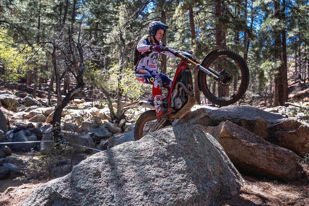 Kylee Sweeten at 2024 AMA/NATC MotoTrials USA Round 1
