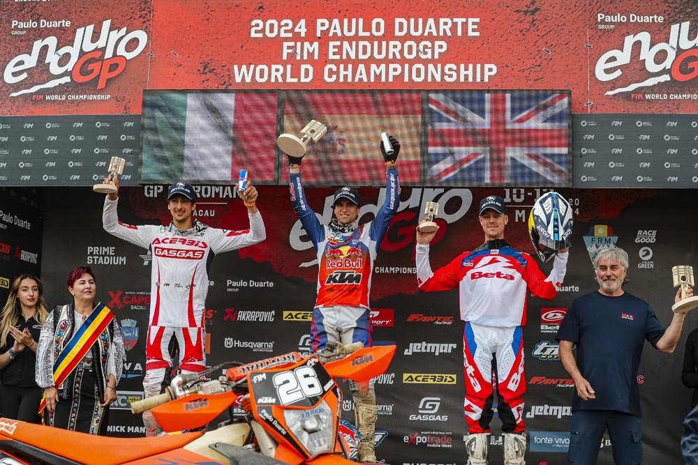 2024 EnduroGP of Romania podium
