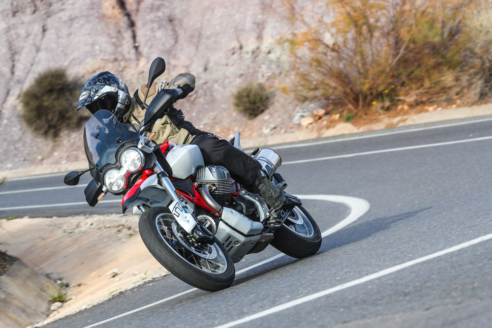 2024 Moto Guzzi V85 TT action