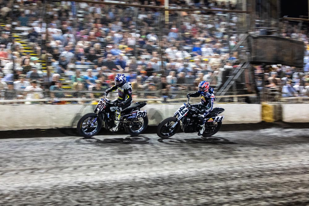 Jarod Vanderkooi (20) and Brandon Robinson at 2024 Silver Dollar Short Track