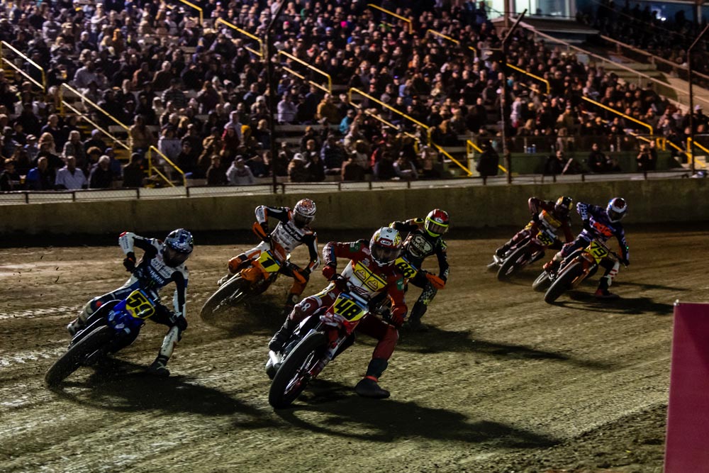 Trent Lowe at 2024 American Flat Track Ventura Short Track