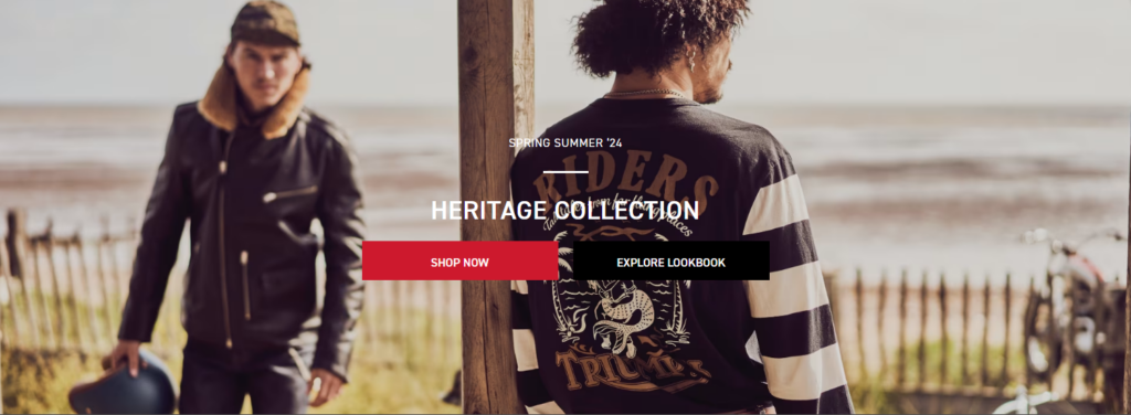 Triumph Motorcycles Online Clothing Shop screenshot