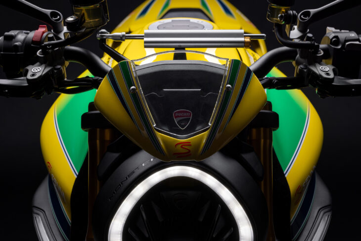 Ducati unveils Ayrton Senna tribute Monster front