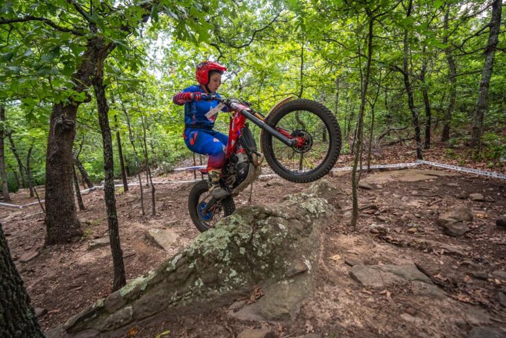 Abigail Buzzelli at 2024 Next Gen MotoTrials Regional Championship Central Round