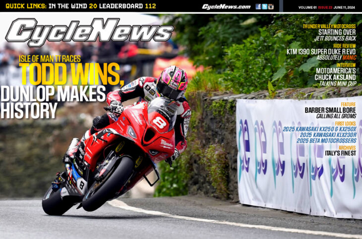 Isle of Man TT, Colorado Pro Motocross, KTM 1390 Super Duke R review, 2025 Kawawaki KX250 first look and m