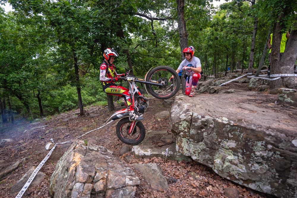 David Cunningham at 2024 Next Gen MotoTrials Regional Championship Central Round