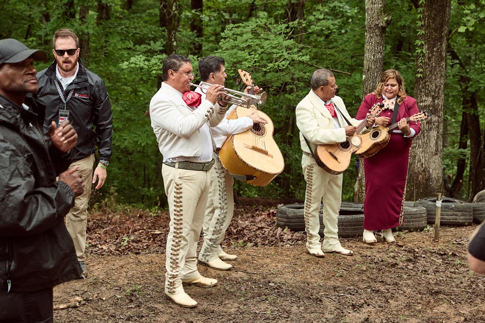 mariachi band at Barber Small Bore Hillclimb.