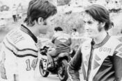 Geoff Perry (right) and Cal Rayborn, 1973 Road Atlanta National