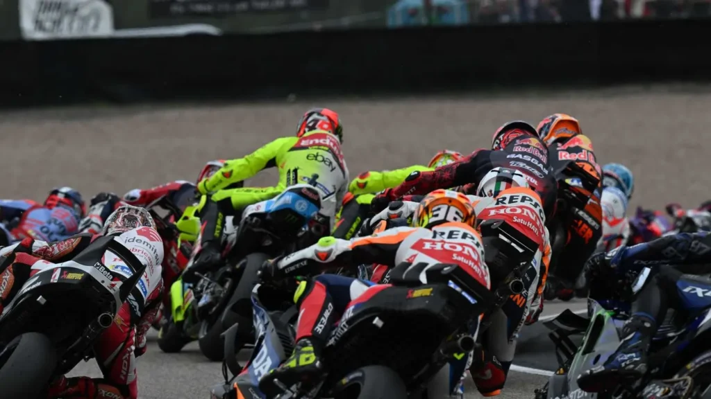 MotoGP 2024 racers from back