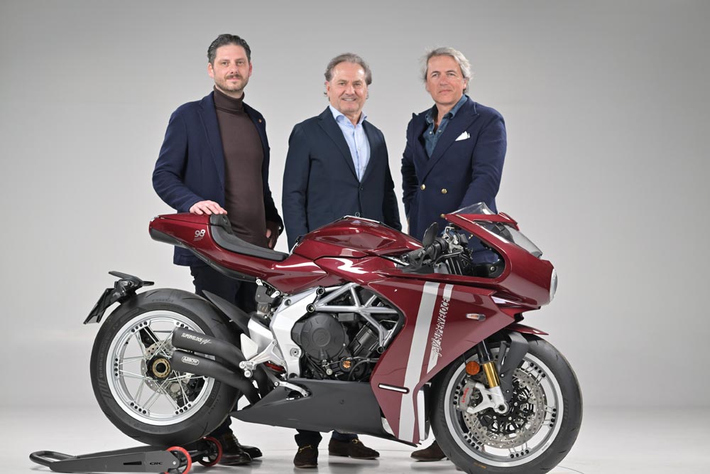 MV Agusta’s Luca Martin, Hubert Trunkenpolz, Filippo Bassoli