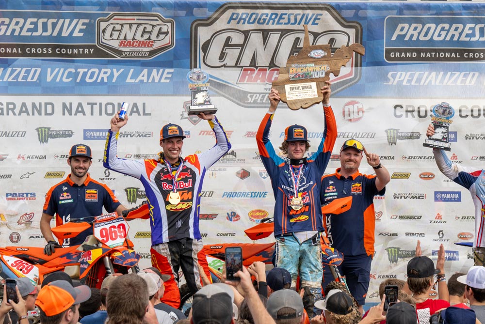 2024 Buckwheat 100 GNCC Podium Photo Photo: Ken Hill