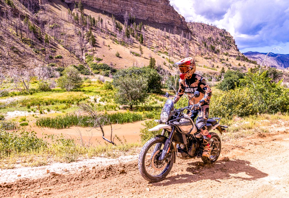 2024 Royal Enfield Himalayan 450 dual sport 2024 Royal Enfield Himalayan 450 action
