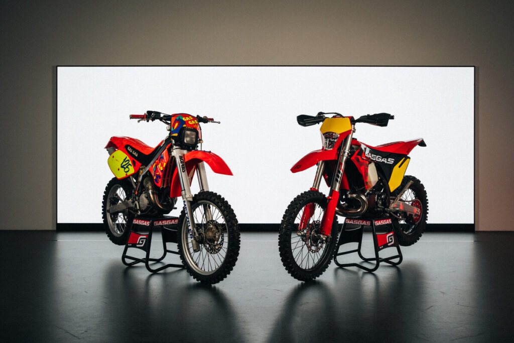 2025 GasGas Limited-Edition EC 300 GP Two-Stroke Enduro - old and new