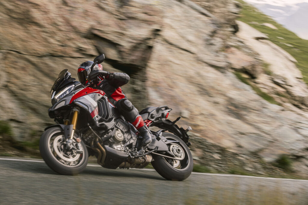 2025 Ducati Multistrada V4 Pikes Peak action